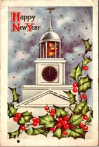 Happy New Year - Embossed - DB Posted 1912 Vintage Postcard - £5.85 GBP