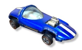Vintage Hot Wheels Redline Silhouette Blue Original 1967 Made In USA - £85.76 GBP