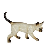 Vintage Bone China Japan Siamese Cat Stalking Walking Figurine - £14.22 GBP