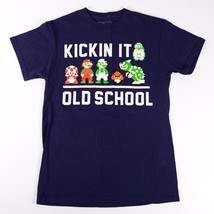 Nintendo Super Mario Bros Kickin It Old School Video Game Shirt Adult Sm... - $16.83