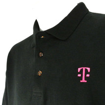 T-MOBILE Communications Tech Employee Uniform Polo Shirt Black Size M Me... - £19.92 GBP