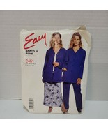 McCall&#39;s Easy Stitch &amp; Save 2461 Misses Cardigan Pull On Pants &amp; Skirt S... - £1.52 GBP