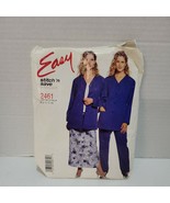 McCall&#39;s Easy Stitch &amp; Save 2461 Misses Cardigan Pull On Pants &amp; Skirt S... - $36.68 MXN