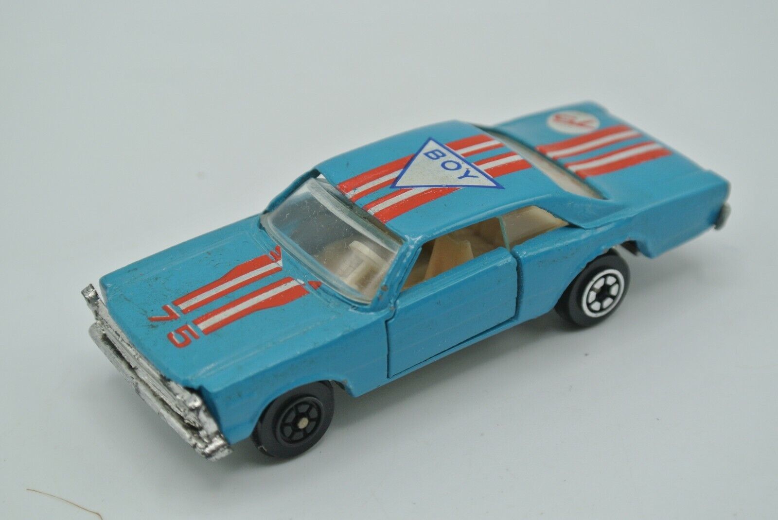Yatming Blue Boy No. 1075 Ford Galaxie 1:64 #75 Diecast Toy Car China Vtg - $14.50