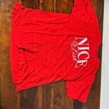 Aerie Women's XS Red "Nice List" Graphic T-Shirt Holiday Casual - $17.33