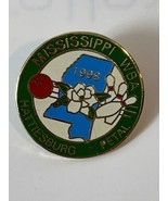 Mississippi WBA 1998 Hattiesburg Petal Lapel Pin Women&#39;s Bowling Associa... - $19.59