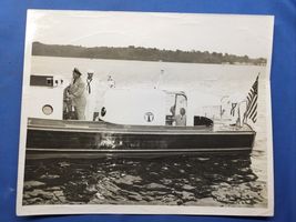 1948 NAVAL ACADEMY US NAVY OFFICIAL PRESS PHOTO Harry S. Truman ON SHIP ... - $49.48