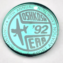 Oshkosh 1992 EAA Sport Aviation Convention Vintage Pin Button 90s Exhibi... - £9.54 GBP