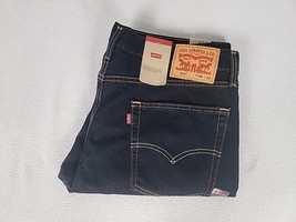 Levi&#39;s 513 Slim Fit Zip Fly Straight Leg Denim Jeans 36X32 Black Men&#39;s - $36.99