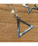 Sterling Silver Open Triangle Pendant Necklace - $47.39 CAD