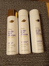 3 Pc. Dove Scalp + Hair Therapy Shampoo &amp;  Conditioner 9.25 OZ (CO21) - £17.93 GBP