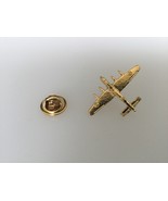 Lancaster Bomber Gold Plated Pewter Lapel Pin Badge Handmade In UK - £5.86 GBP