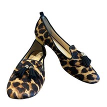 Vince Camuto VC Signature Nancy Animal Print Calf Hair Slip On Loafers Size 39/9 - £33.12 GBP