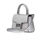 New Kate Spade Katy Lizard Embossed Micro Crossbody Leather Silver with ... - $132.91