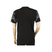 Mens PLATINI Sports Shirt With Rhine Stones Lion Chain STT8022 Black Lion image 5
