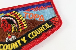 Vintage Lodge 291 Topa Topa Red OA Order Arrow WWW Boy Scouts America Flap Patch - £8.74 GBP