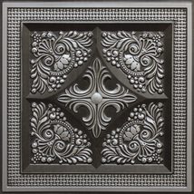 Dundee Deco Rustic Floral Antique Silver Glue Up or Lay in, PVC 3D Decorative Ce - £15.60 GBP+