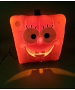 SpongeBob Square Pants Pumpkin Jack O Lantern Halloween 2011 Lighted Blo... - $29.69