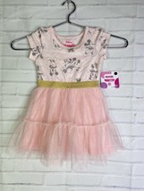 Disney Minnie Mouse Pink with Gold Trim Tutu Dress Girls Size 18 Months - £13.16 GBP