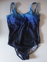 Bathing Suit 1 pc Swimwear Blue Tones Size 3XL - $15.79