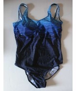 Bathing Suit 1 pc Swimwear Blue Tones Size 3XL - $15.79