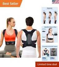 Breathable Back Support with Low-Profile Design for Enhanced Posture Cor... - $42.00