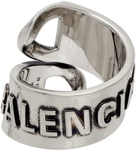 Blvck Silver Adjustable mm6 Ring Y2K M Dutch Paris Palace Designer Ami Von Plein - £12.39 GBP