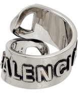 Blvck Silver Adjustable mm6 Ring Y2K M Dutch Paris Palace Designer Ami V... - £10.68 GBP