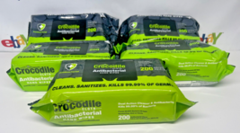 Crocodile Cloth Hand Wipes Cleans Cloths (8.7&quot; x 7.9&quot;) - 5 Pack of 200 each - £54.54 GBP