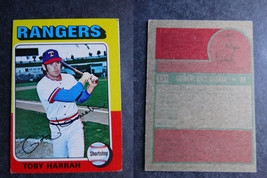 1975 Topps Mini #131 Toby Harrah Texas Rangers Error Oddball Baseball Card - £3.90 GBP