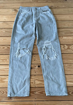 American eagle Women’s distressed high waist jeans size 2 Blue AA - £15.54 GBP