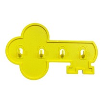 Vintage Tupperware Yellow Gadget Key Hook Holder Hanger Wall Rack #1453 - $8.50