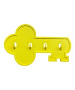 Vintage Tupperware Yellow Gadget Key Hook Holder Hanger Wall Rack #1453 - £6.67 GBP