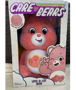Care Bear 14&quot; Plush Love-A-Lot Bear Soft Huggable Toy Material Walmart E... - £19.90 GBP