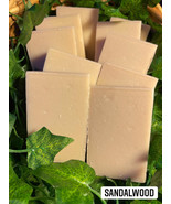 melscential Brand Body Soap-4.8oz bar-Sandalwood-Hand Made-Cold Process - £6.65 GBP