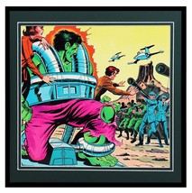 VINTAGE 1979 Marvel The Incredible Hulk vs Ross Framed 12x12 Poster Display - $39.59