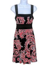 Black &amp; Red Paisley Dress By Speechless, Size Medium - £12.60 GBP