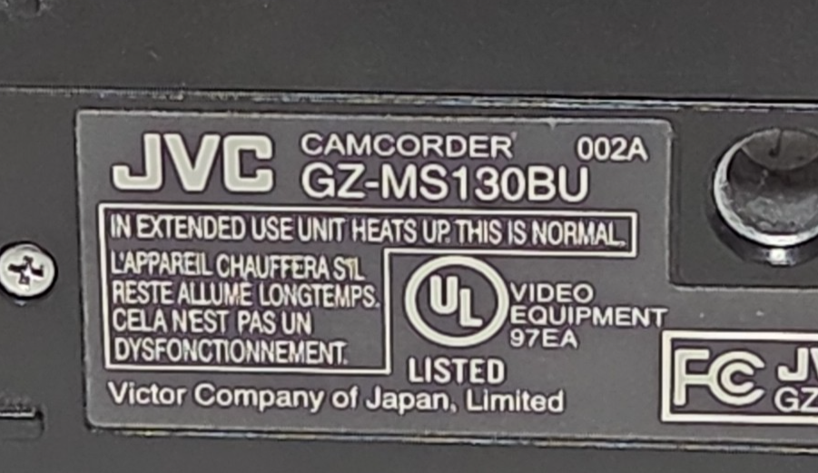 JVC Everio GZ-MS130BU 40x Video/Picture Camera Item image 6
