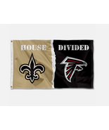 House Divided Flag - Saints vs Falcons 3x5 Flag Banner - $34.19 CAD