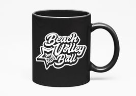 Make Your Mark Design Beach Volley Ball. Volleyball Sports, Black 11oz C... - $21.77+