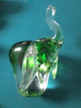 5TH Avenue Crystal 8&quot; Elephant Compatible with Handmade Art Glass Nib Original - $123.47