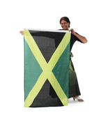 Jamaican Colors Flag - Polyester, Green, Black, Gold - Size - 3&#39; x 5&#39; - £47.55 GBP
