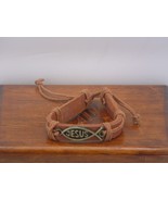 New Men&#39;s Brown Jesus Fish Bracelet - $167.93 MXN
