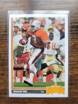 1991 Upper Deck #28 Randal Hill - Rookie - Miami Dolphins - NFL - Fresh Pull - £1.74 GBP