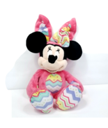 Disney Minnie Mouse 15&quot; Plush Easter Egg Bunny Hot Pink Rabbit Stuffed A... - £17.11 GBP