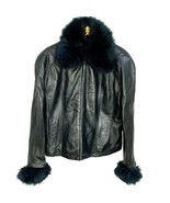 Wilsons Leather Pelle Studio Jacket Removable Faux Fur Collar Cuffs Blac... - £77,150.99 GBP