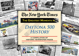 Daytona 500 unsigned Greatest Moments in History New York Times Historic Newspap - £2.38 GBP