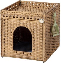 Cat Litter Box Enclosure Cat Litter Box Furniture Hidden With Cat Litter Mat, Ca - £42.79 GBP