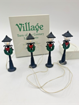 Department 56 &quot;Turn Of The Century Lampposts&quot; (Set Of 4) #55042 - £14.15 GBP