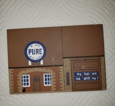 Vtg 1992 Cat&#39;s Meow Village RT Series X &quot;Pure Gas Station&quot; Wooster, Ohio Orig. - £6.25 GBP